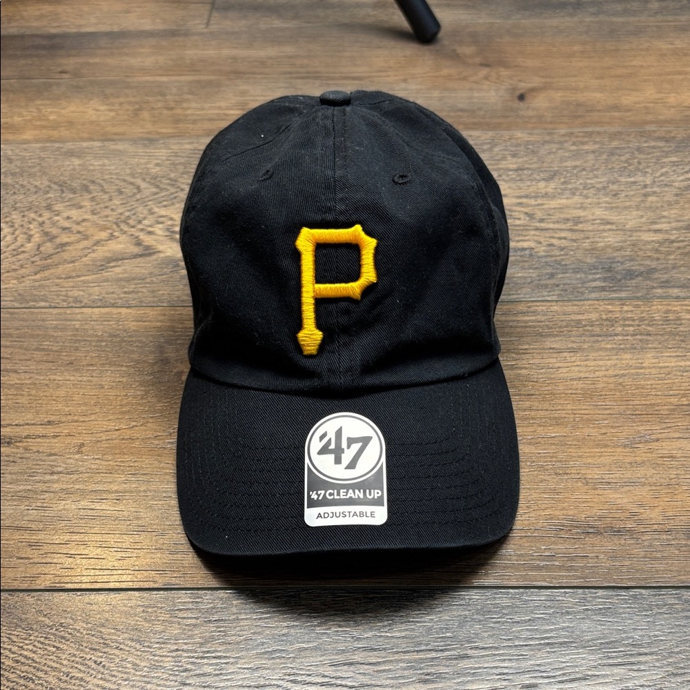 47 Brand Black Cap with Yellow Lettering